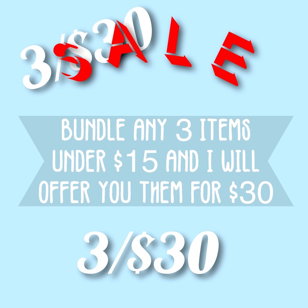🚨 SALE! 3/$30 🚨